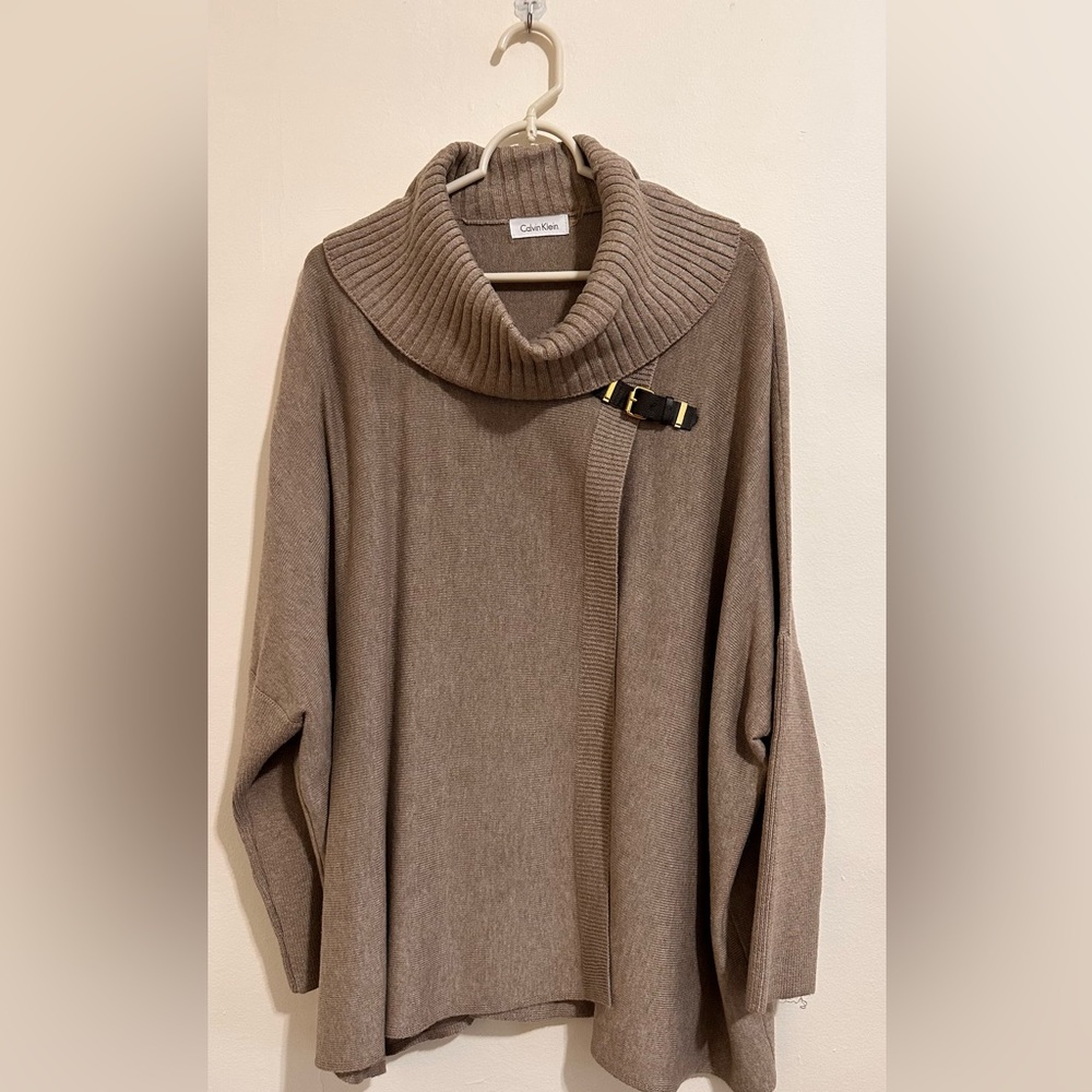 Calvin Klein wool poncho